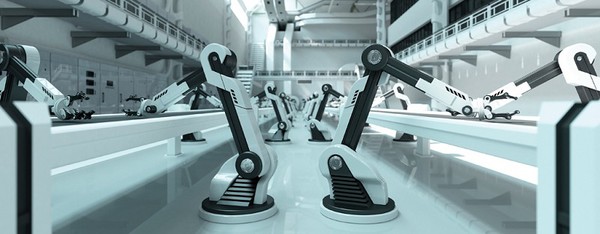 图二 : 工业4.0浪潮正一步步翻转传统制造业，未来机器人可能会取代人力成为生产主力。 （Source：TE Con​​nectivity）