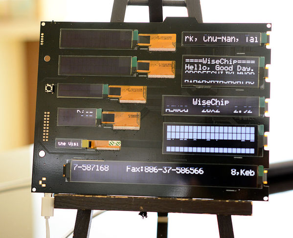 Figure 2: WiseChip providing products that are very diverse and come in a variety of standard sizes to meet the customized and specific display requirments of industrial clients, including monocrome and full color products and products with built-in characters for 18 languages (as picture) The