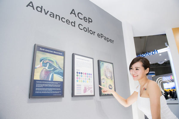 Figure 4 :   Advanced Color ePaper (AceP) is E Ink's new weapon. It is a type of high-quality colored electronic paper display which is fully reflective.