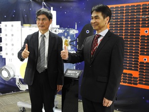 圖一 : 行政院簽署我國第三期國家太空科技發展長程計畫