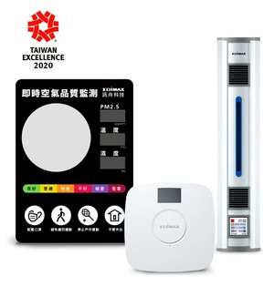 圖一 : 連續四年得獎，2020台灣精品獎評審團再次肯定訊舟科技EdiGreen AirBox空氣盒子專案