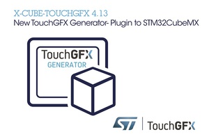 圖一 : 意法半導體更新TouchGFX軟體框架,增加強大功能和支援STM32Cube的便利工具