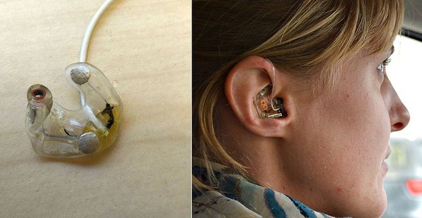 图二 : 助听器的耳模是极需完全客制化的产品，3D列印可说是最隹的解决方案。（图／维基百科）