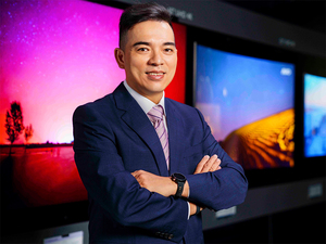 图一 : 友达光电总经理暨营运长柯富仁