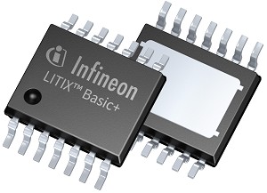图一 : 英飞凌LED驱动器IC LITIX Basic+具备延伸诊断功能，可用於侦测短路，符合许多汽车制造商的规范。