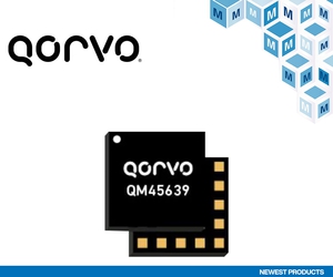 圖一 : 貿澤電子供貨的Qorvo QM45639 Wi-Fi 7前端模組,可支援智慧家庭和可攜式消費性裝置應用。
