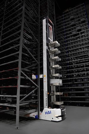 圖一 : Hai Robotics推出世界首款創新伸縮勾取式ACR—HaiPick A42T-E2和HaiPick System 3。（source：Hai Robotics）