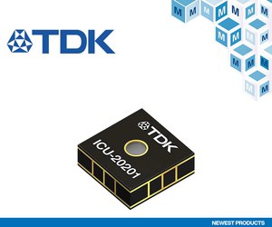 圖一 : 貿澤電子即日起供貨TDK InvenSense的ICU-20201飛行時間（ToF）距離感測器。