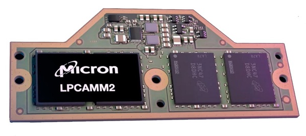 圖三 : LPCAMM2記憶體模組適用於輕薄裝置，能更省電、效率更高。（source：美光）