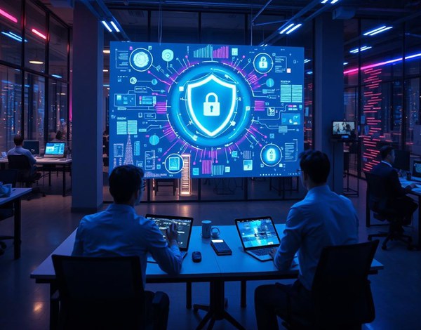 圖二 :  AI PC的防護能力深入作業系統，能夠為整個裝置群建立安全情報中樞。