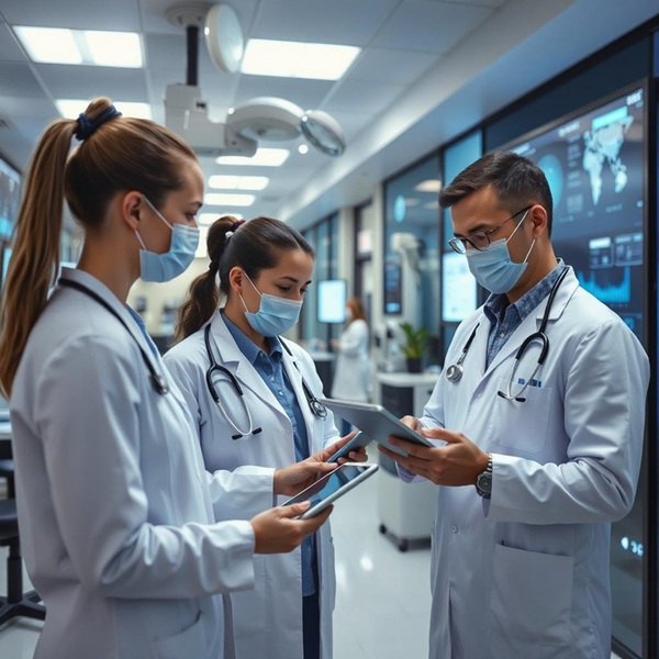 圖一 : 智慧醫療電子的價值在於串聯整個照護生態系，實現更高效、更普及、更個人化的醫療服務。