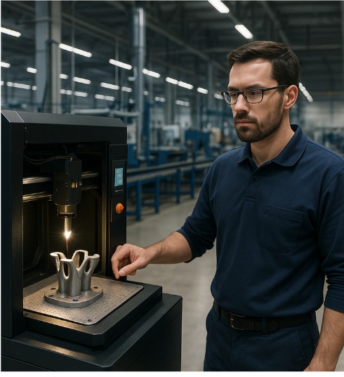 圖三 : AM使零件從「被加工」變成「被設計」。