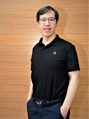 圖一 : 台灣機器人學會理事長林顯易（攝影／陳念舜）