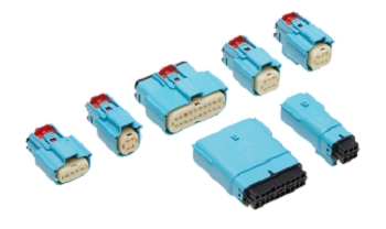 圖一 : MX150 中電壓連接器系統的連接器與經過現場實證的低電壓 MX150 連接器具有相同的外形尺寸。（圖片來源：Molex）