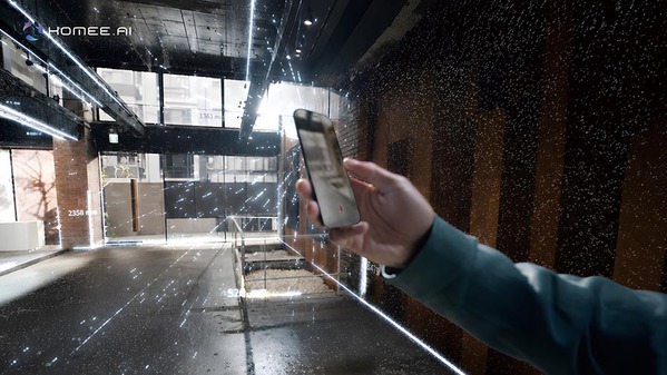 图一 : HOMEE AI 透过 3D 扫描与点云运算技术，快速建立高精度数位孪生空间，并延伸应用於房产媒合、室内设计、空间电商等多元场景。