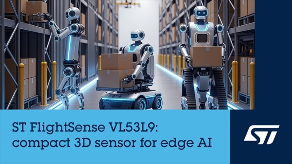 圖1 :  意法半導體推出全新小型化dToF 3D LiDAR模組，以業界領先的解析度與效能，提升精巧型邊緣AI的空間感知能力