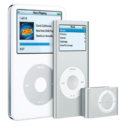苹果计算机新款的iPod shuffle