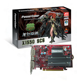 撼訊與AMD同步發表繪圖顯示卡PowerColor X1550(圖:廠商提供)