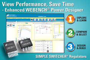 NS推出加強版webench設計工具及新款降壓穩壓器