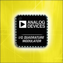 ADI最新推出首款高性能宽带I/Q正交调变器