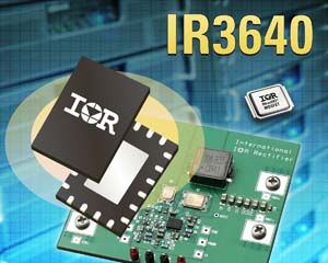 IR推出適用於節能高效DC-DC應用的多功能IR3640M PWM控制IC。
