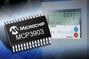 Microchip推出适用于三相电能计量的六信道模拟前端组件