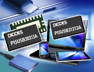 Diodes 公司的 USB 3.1 Gen 1/Gen 2 Type-C 控制器整合進階功能以供應新一代裝置。