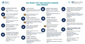 IDC公布2020年IDC亞太區智慧城市大獎（SCAPA）獲獎名單，本屆獲獎者來自14個不同類別，共19項最佳智慧城市專案。