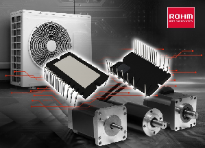 ROHM推出四款兼具出色降噪性和低损耗性的600V耐压IGBT IPM，适用於各种变频器的功率转换。