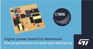 意法半導體 LED電視200W數位電源解決方案可滿足嚴格的節能設計標準，有助於簡化電路板布局，降低電源尺寸。