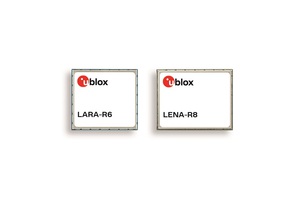 u-blox LARA-R6 及LENA-R8模組以小尺寸提供覆蓋全球行動網路的無縫漫遊