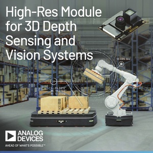 全新ADTF3175模組使攝影機和感測器能以百萬像素解析度感知3D空間