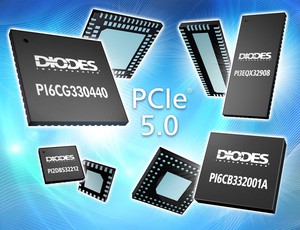 Diodes Incorporated推出支援全新PCIe 5.0协定的新款 ReDriver、切换器、时脉缓冲器和时脉产生器等装置。