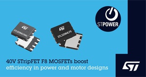 意法半导体推出40V STripFET F8 MOSFET电晶体