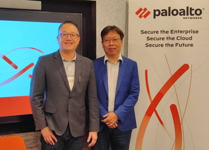 Palo Alto Networks 台湾区总经理 尤惠生 (左)、台湾技术总监 萧松瀛 (右)