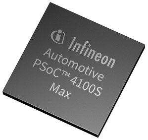 英飞凌车规级 PSoC 4100S Max 系列微控制器具有快闪记忆体高密度、通用输入输出介面、CAN-FD 和硬体安全性，透过第五代 CAPSENSE技术提高10 倍灵敏度