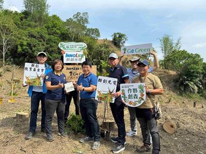 林业保育署嘉义分署结合群创光电及群创教育基金会在台南市楠西区曾文水库集水区造林