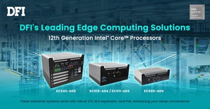 友通最新的EC5 系列嵌入式系統適用於工業自動化，搭載第 12 代 Intel Core處理器，可在邊緣運算有效率地完成多個任務處理。