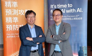 Palo Alto Networks 台灣區總經理 尤惠生 (右)，Palo Alto Networks台灣技術總監 蕭松瀛 (左)