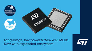 意法半導體推出 STM32WL33 低功耗長距離無線微控制器及專屬生態系擴充方案