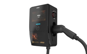 微星科技攜手國立故宮博物院的聯名產品--EV Premium 智慧充電樁,內部搭載微星獨家APP智慧控制系統,提供遠端控管、排程管理與能源監控功能。