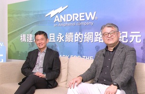 ANDREW亞太區總監Ken Poh（左），ANDREW區域銷售經理姜毓滋（右）